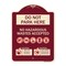 Signmission Do Not Park Here No Hazardous Waste Accepted Heavy-Gauge Aluminum Sign, 24" H, BU-1824-24147 A-DES-BU-1824-24147 - alternate 1